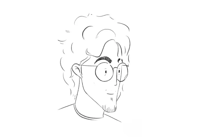Curls and Round Glasses
