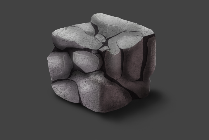 Cube - Material Study (LEGO, Stone, Amber, Egg)